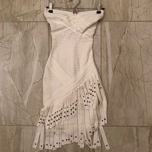 Herve Leger strapless dress